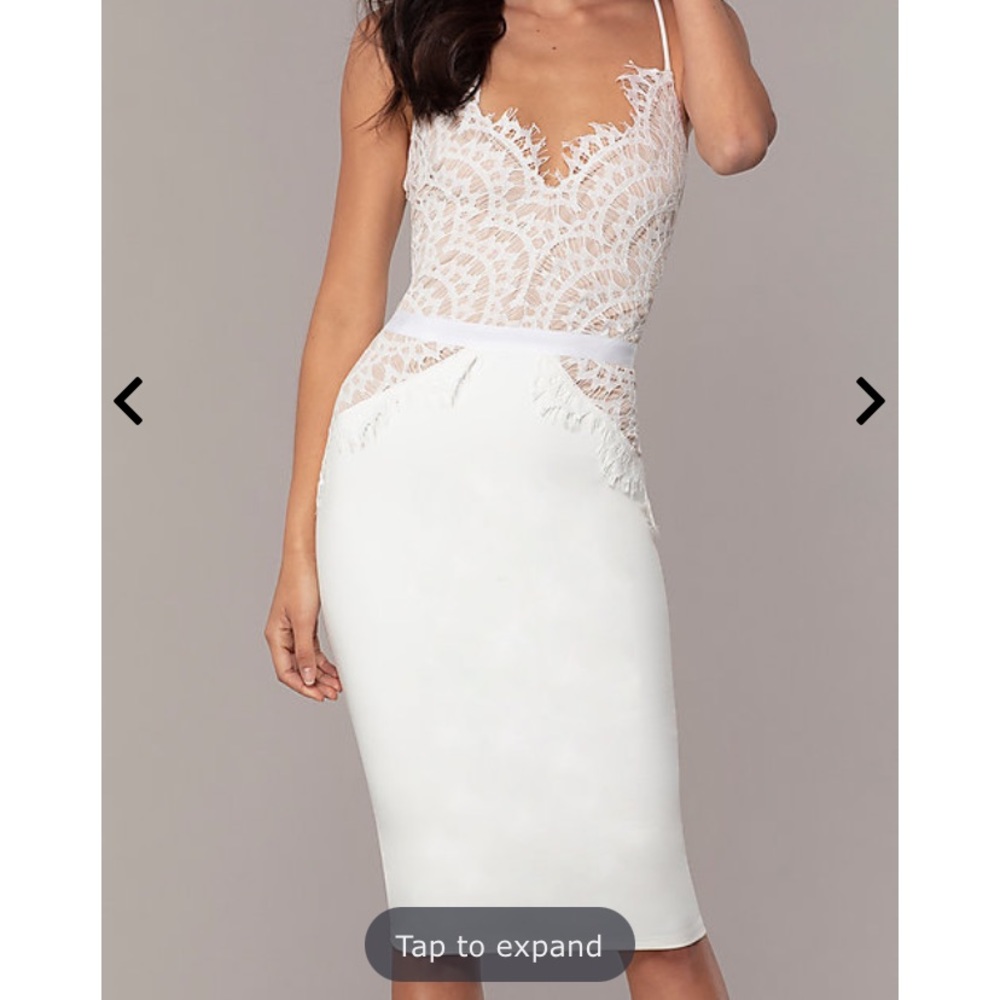 NWT White Lace Cocktail Dress